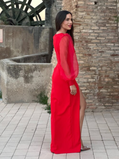 Vestido Brisa mangas abollonadas
