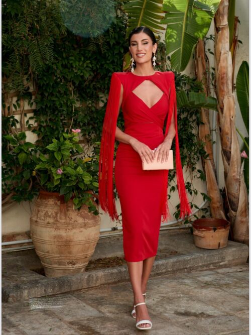 Vestido salvatore Blanco Raja Midi special