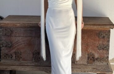 Vestido salvatore Blanco Raja Midi special