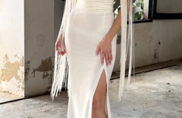 Vestido salvatore Blanco Raja Midi special