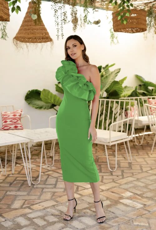 Vestido trapani bicolor